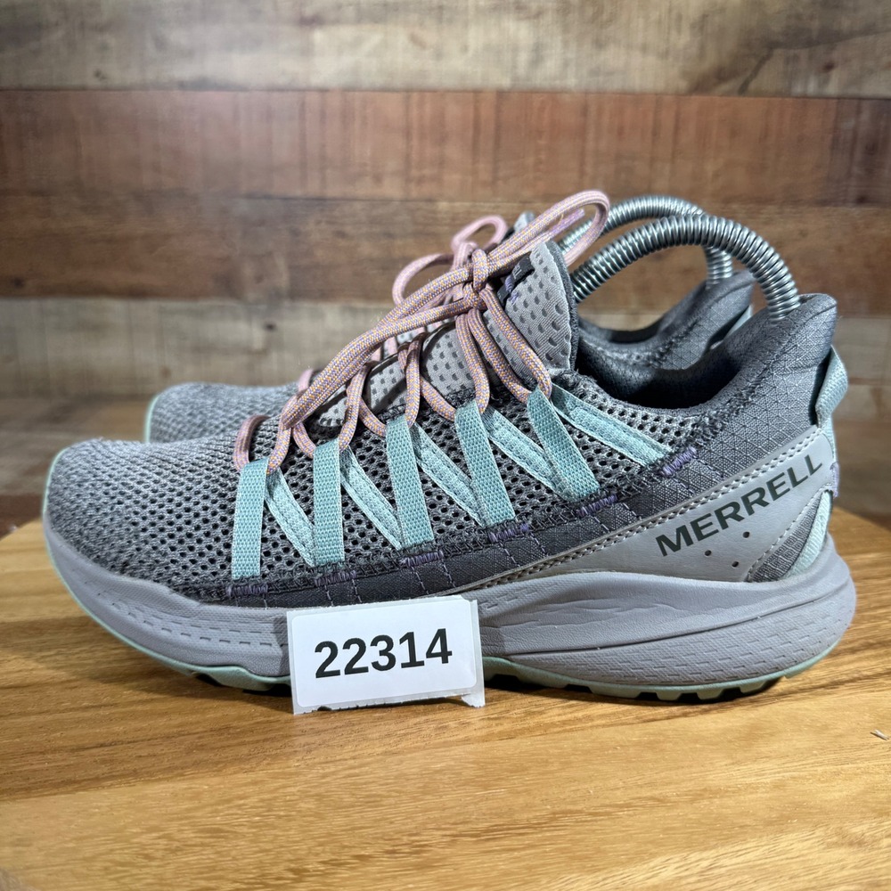 Merrell Bravada Edge Womens 7.5 Grey J135588 Trail Hiking Sneaker Athletic Shoe